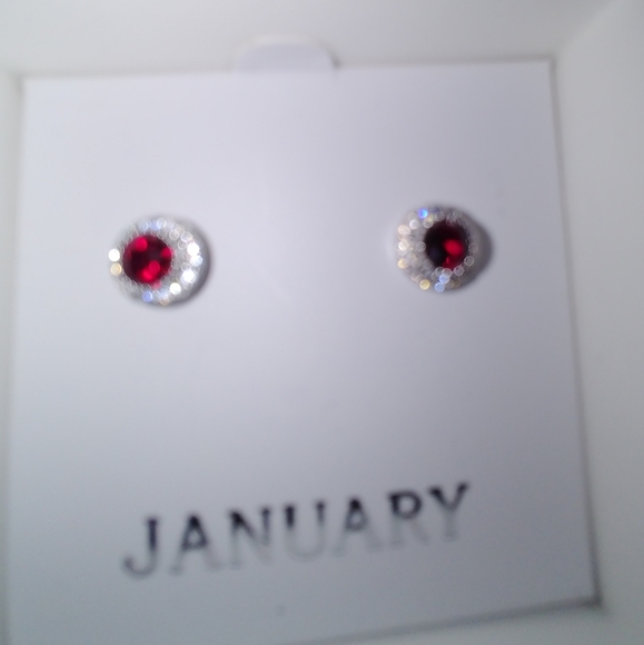 FINAL. ✂ c+i Convertible Garnet Earrings - Picture 1 of 6